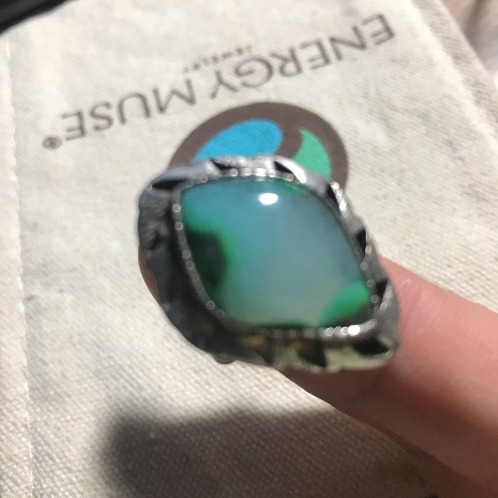 Opal Sterling Ring - image 1